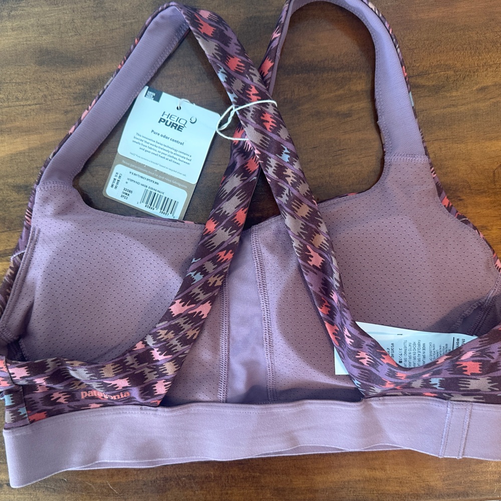 Patagonia Women's Switchback Sports Bra - Purple and Red - Picture 2 of 4